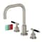 Fauceture FSC8938CKL Kaiser Widespread Bathroom Faucet W/ Brass Pop-Up, Nickel FSC8938CKL - alternate 1